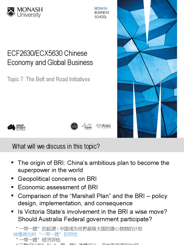 ECX2630-ECX5630 - Topic #7. Belt and Road Initiatives (BRI) | PDF ...