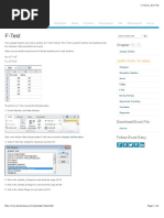 F-Test in Excel - EASY Excel Tutorial