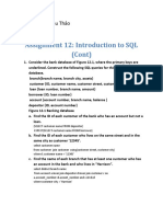 Assignment 12: Introduction to SQL (Cont) : Họ và tên: Lê Thu Thảo Mã SV:21IT447