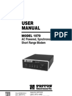 User Manual: MODEL 1070