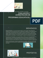 Evaluacion y Acreditacion de Programas Educativos