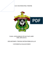 TUGAS 6 MATEMATIKA TEKNIK TANGENT LINE DAN DERIVATIF FUNGSI