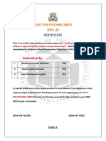 Govt - Polytechnic, Beed. 2021-22: Certificate