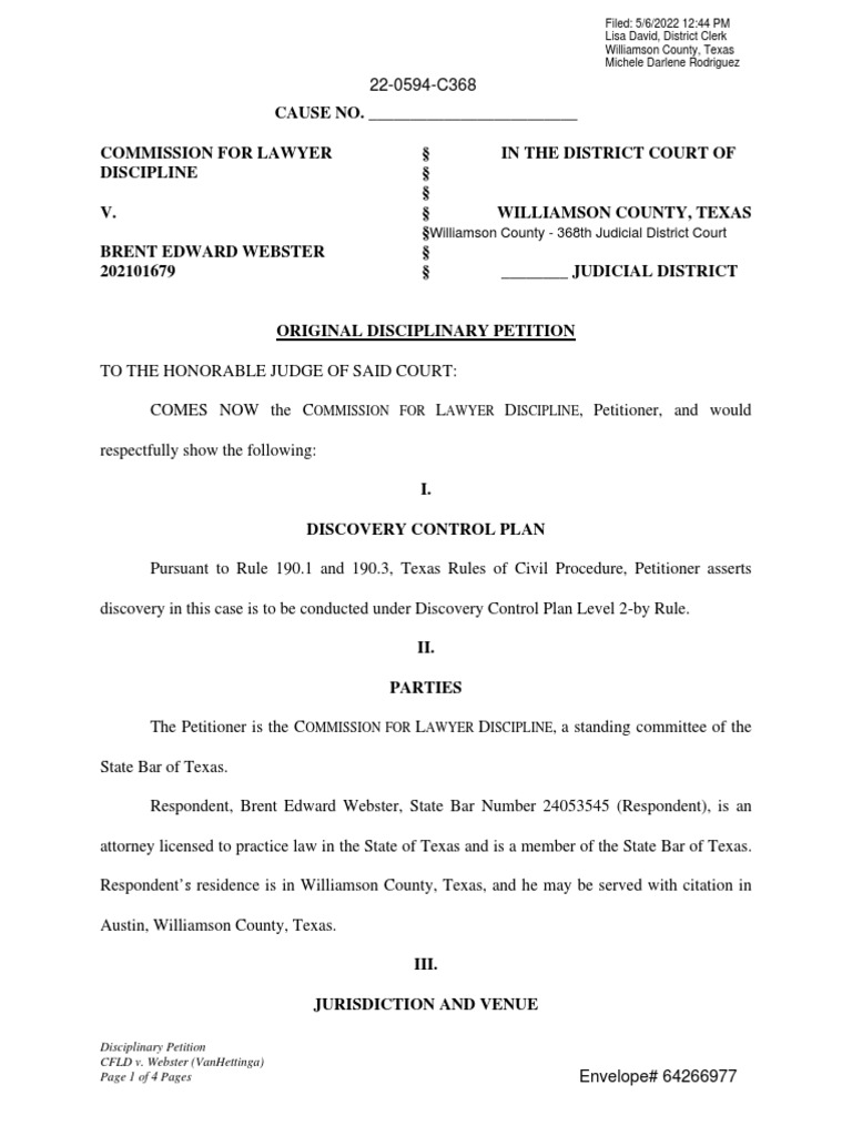 Texas Bar Lawsuit PDF