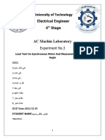 AC Machin Laboratory: Electrical Engineer 4 Stage