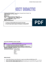 Proiect Didactic Cls. A III A EFS Spataru - Marius