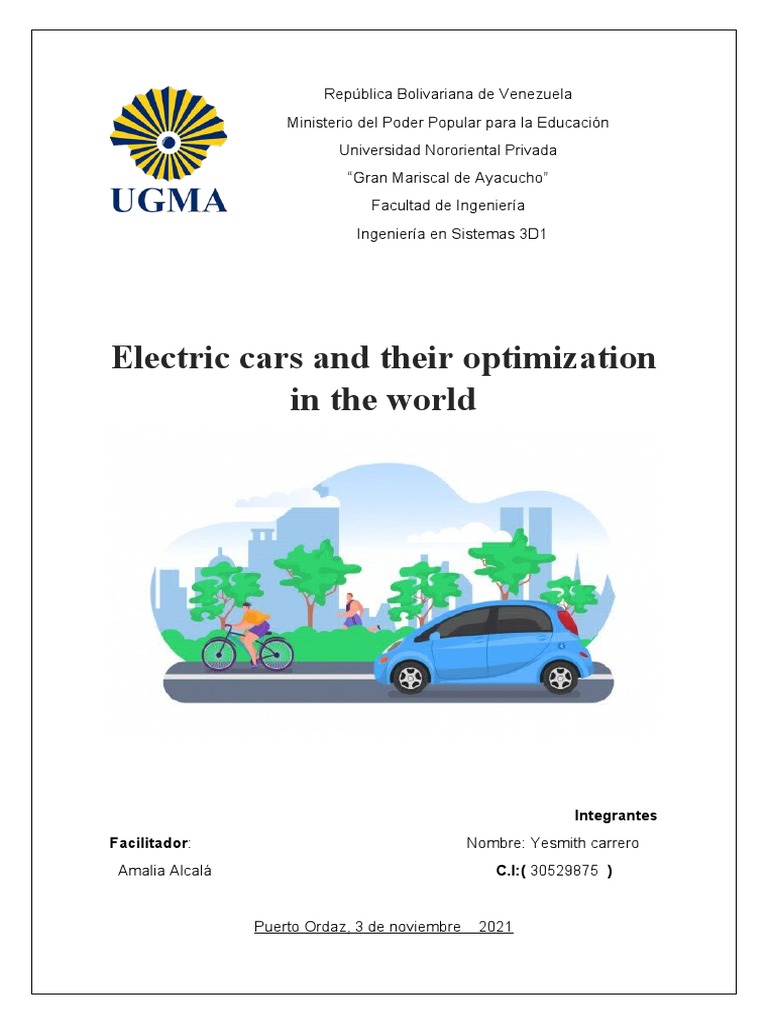 Electric Cars and Their Optimization in The World | PDF | Nature ...