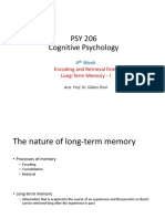 PSY 206 - 4. Hafta - Long-Term Memory III