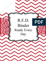 R.E.D. Binder: Ready Every Day