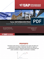 Tema: Deformación Prastica: Docente: Mg. Ing. Felipe Alejandro Núñez Matta