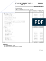 Cash Flow Statement Test