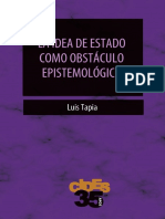 La Idea de Estado Como Obstaculo Epistemologico