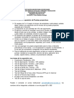 Instrucciones para La Exposicion de La Prueba Proyectiva