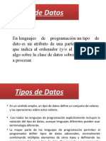 Tipos de Datos en Programacion