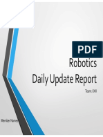 Robotics Daily Update Report: Team: XXX