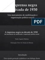 A Imprensa Negra Na Década de 1930 - Tadeu Kaçula