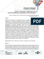 CIÊNCIA TECNOLOGIA SOCIEDADE E AMBIENTE (CTSA) NO ENSINO DE BIOLOGIA Apro