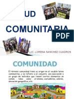 Salud: Comunitaria