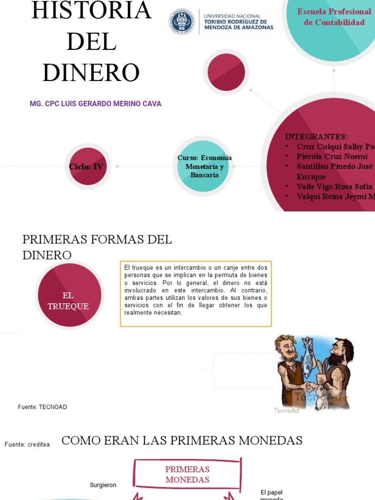 Evolución del Dinero: Historia y Tipos | PDF | Dinero | Billete de banco