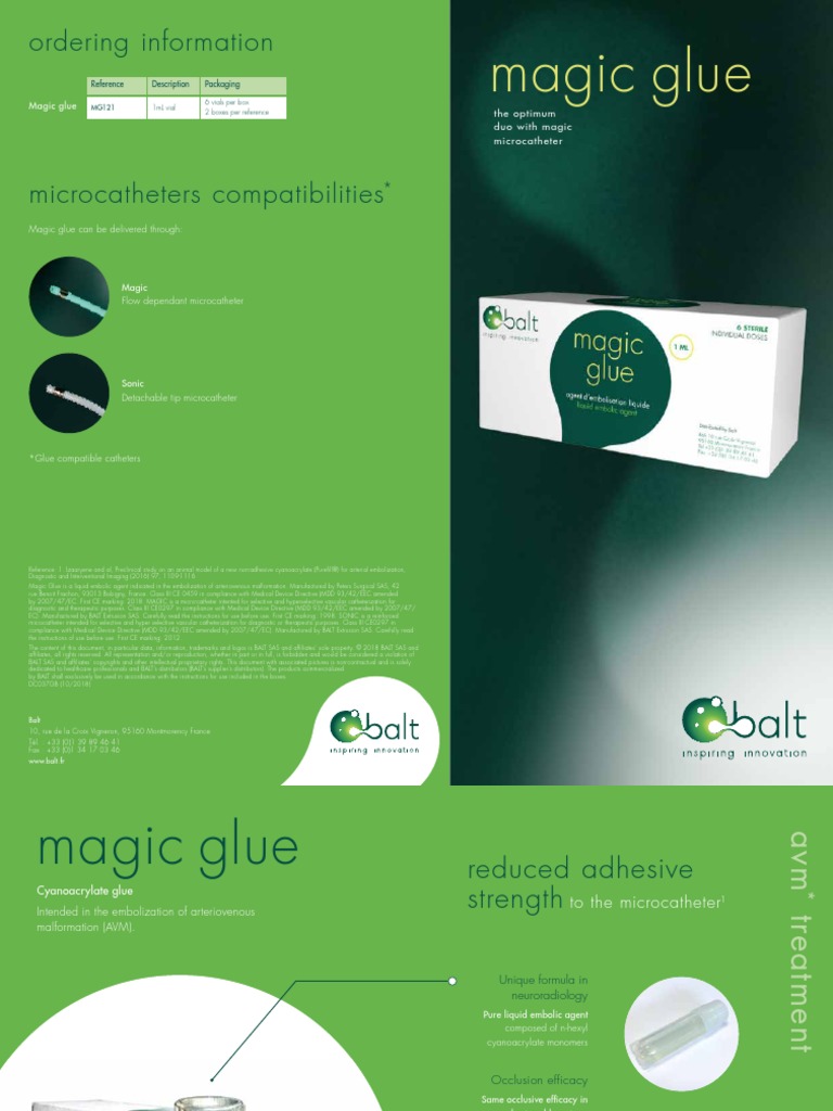Magic Glue Brochure 16184388409702697 | PDF | Catheter | Medical Device