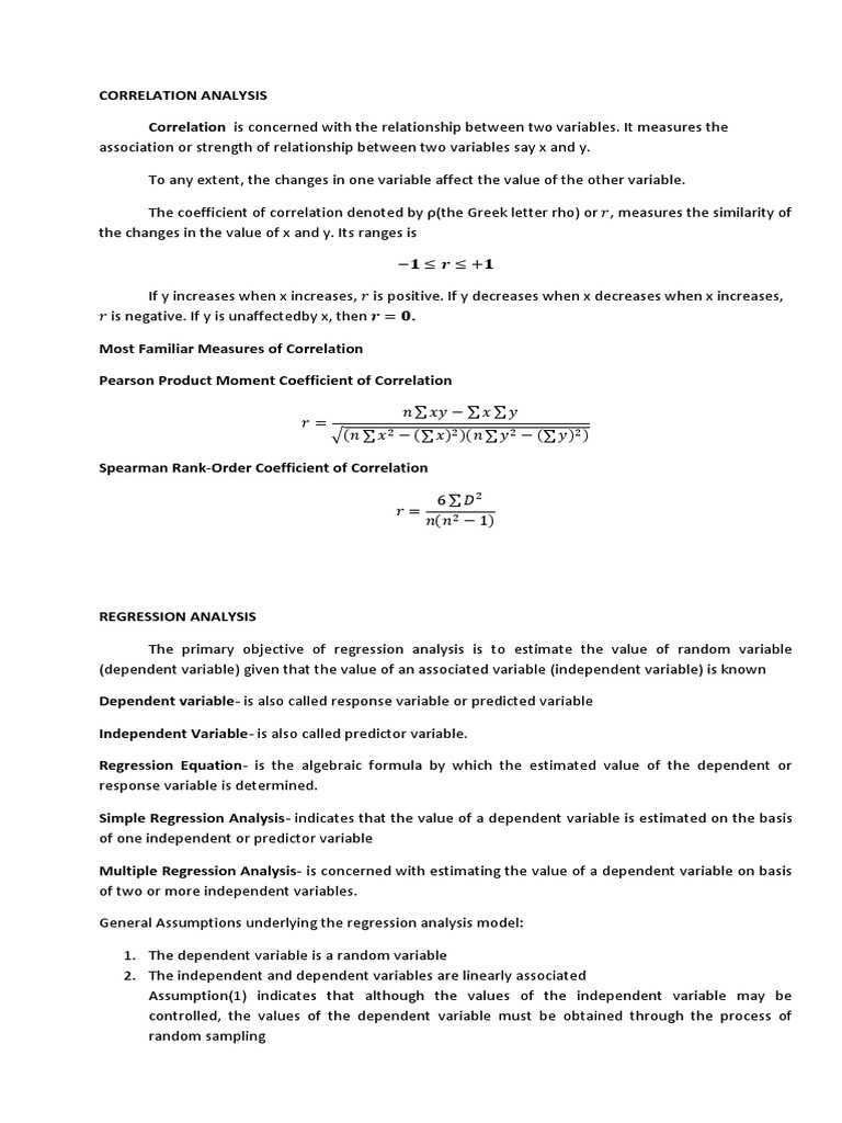 Regression Analysis | PDF