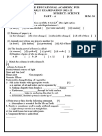 Science Exam Questions on Mixtures, Changes, Plants & Animals