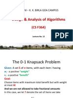 Design & Analysis of Algorithms: Bits, Pilani - K. K. Birla Goa Campus