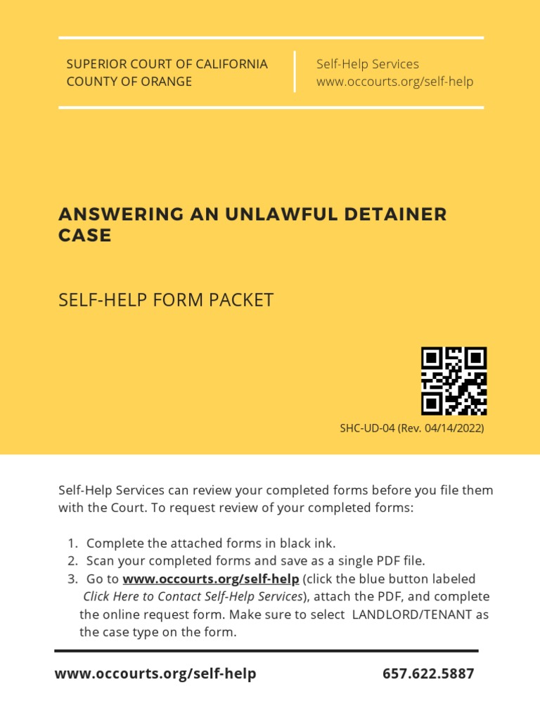 Ud Answer | PDF | Eviction | Complaint