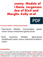 Dual Economy: Models of Lewis, Fei-Ranis, Jorgensen, Basic Idea of Dixit and Marglin, Kelly Et - Al