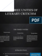 The Three Unities of Literary Criticism