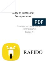 Story of Successful Entrepreneurs (Rapido)