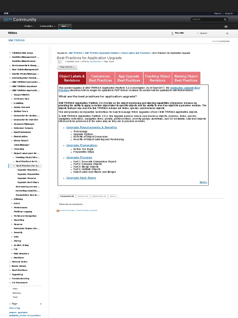 BEST PRACTICES AFTER AN UPDATE intelligence overview