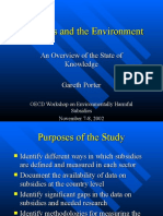 Subsidies and the Environment: An Overview of Measurement and Environmental Impacts