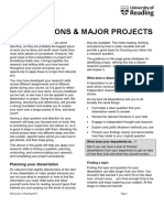 Dissertation Major Projects Guidelines