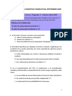 Examen Terapia Cognitivo Conductual 2020 y 2021 Avex Respuestas