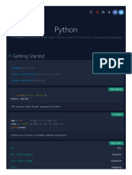 Python Cheat Sheet & Quick Reference