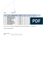 TIME SHEET - Maret April-1