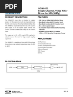 SGM9152 Single Channel, Video Filter Driver For HD (1080p) : Product Description Features