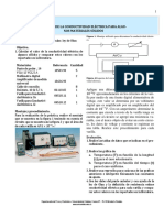 Calculo de La Conductividad Eléctrica para Algunos Materiales Sólidos