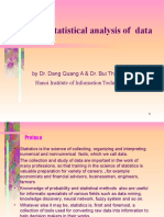 The Statistical Analysis of Data: by Dr. Dang Quang A & Dr. Bui The Hong Hanoi Institute of Information Technology