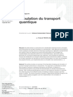 Simulation Du Transport Quantique