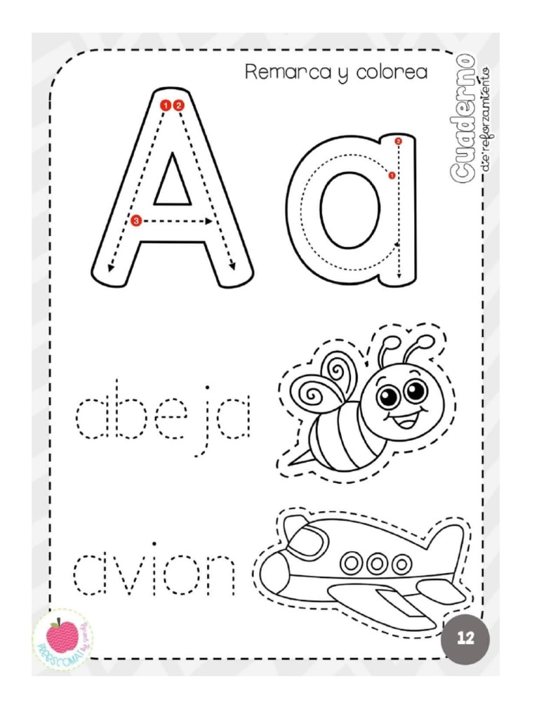 vocales-y-numeros-para-colorear-preescolar-pdf