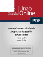 Manual para El Diseã o de Poyectos de Gestã - N Educacional