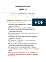 Escritura de Un Texto Con Estilo Propio. Instrucciones