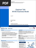 Elephant Talk MVNE Business Model: Client