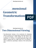 UNIT 3 Two Dimensional Geometric Transformations