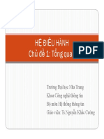 Chu de 1 - Tong Quan - Chuong 2 - Cau Truc HDH - Slide