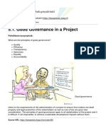 5.1. Good Governance in A Project: Pohdittavia Kysymyksiä