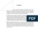 Conclusiones sobre la planeación empresarial y táctica para el crecimiento de Style de Vie