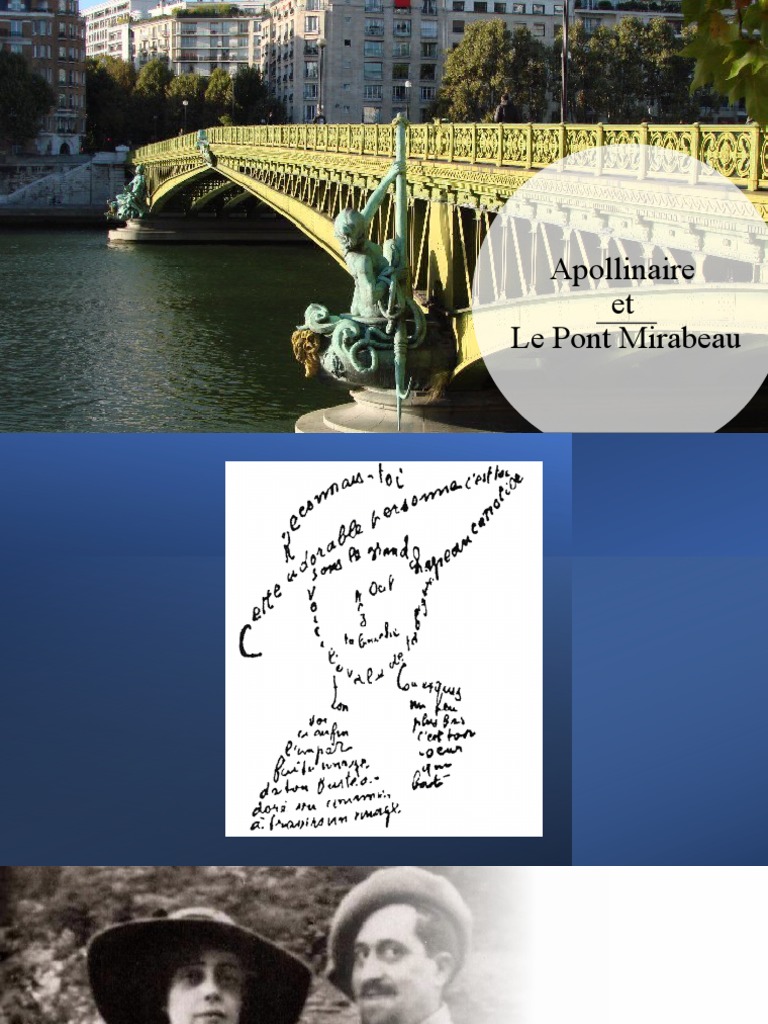 Apollinaire Et Le Pont Mirabeau PDF Style Mouvements